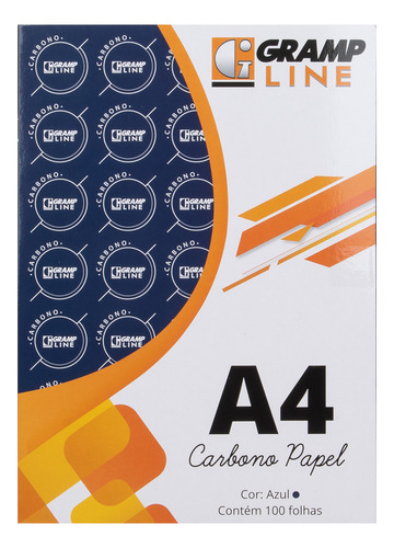 Carbono Papel A4 - Pasta Com 100 Folhas Azul Ou Preto