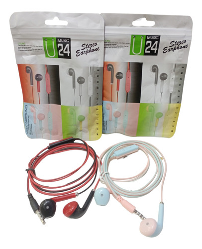 Auricular Manos Libres En Bolsa Pack X 10 Unidades