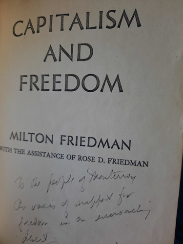Capitalismo Y Libertad Milton Friedman Capitalism A Freedom