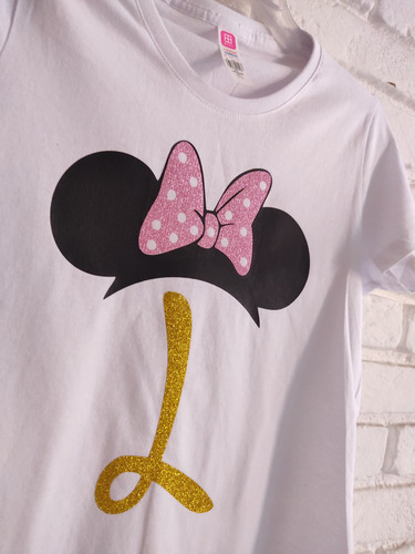 Set De 4 Playeras Personalizadas Minnie O Mickey Disney