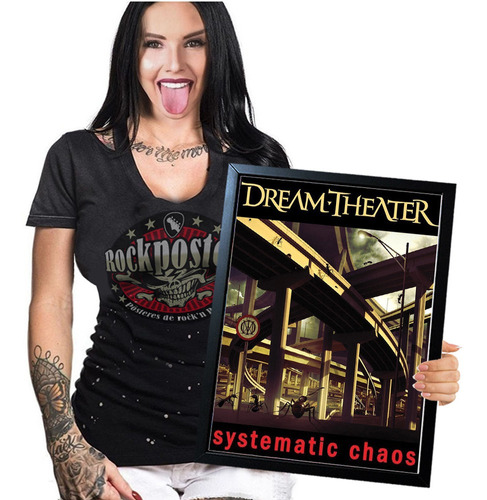Poster Quadro Dream Theater 01 A3 42x29cm Com Moldura
