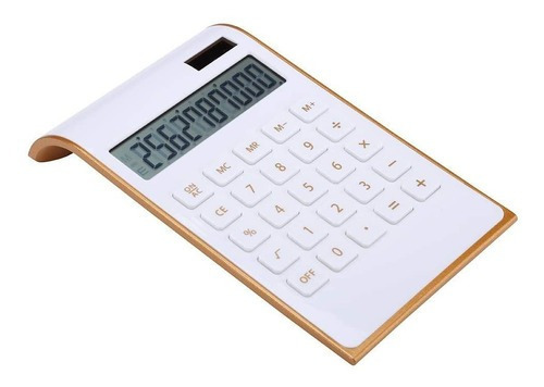 Calculadora De Escritorio Letitfly Lcd Blanco