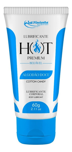 Gel Lubrificante Intimo Beijavel Hot Premium Algodão Doce