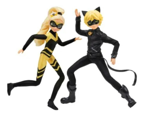 Set 4 Figuras Zag Heroez Miraculous .