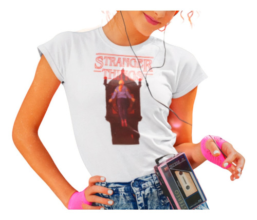 Playera Mujer Stranger Things Max Levitación Poliéster