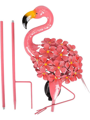 Flamingo Lights,jardín Con Luces Solares Pink Flamingo,h