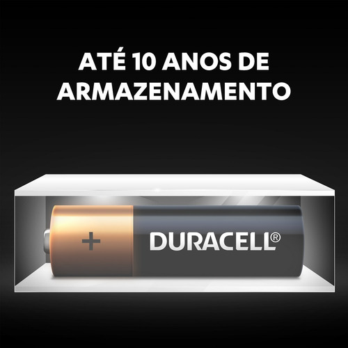 Pilha Alcalina Aa Mn1500b8 Duracell Cartela Com 8 Unidades