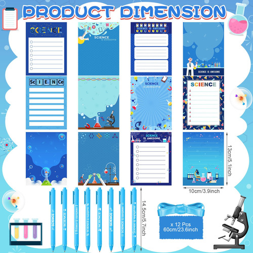 Set De 12 Blocs De Notas Adhesivas Scientist De Science Part