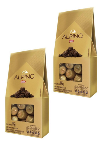 Bombom Chocolate Nestle Alpino Para Presente Kit 2 Unidades