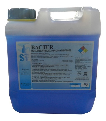 Bacter Desinfectante Bactericida Fungicida Sanitizante 5kg