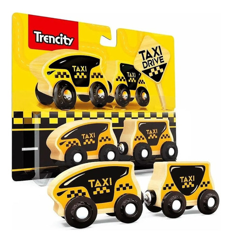 Trencity Pack Personajes Vehiculos Imantados C/ Vagon Madera