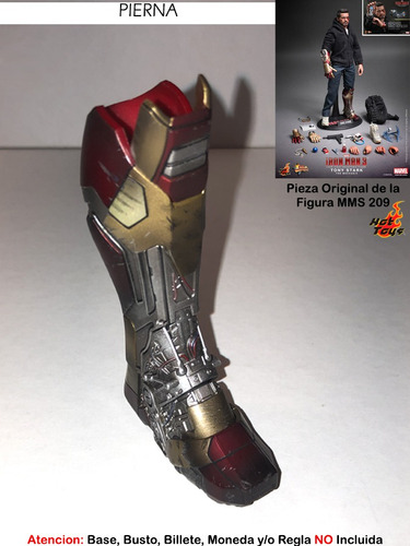 Bota Pierna Tony Stark Hot Toys Mms209 Escala 1/6 Original (Usado)