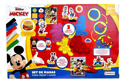 Set De Masas Y Moldes Mickey Disney Tapimovil
