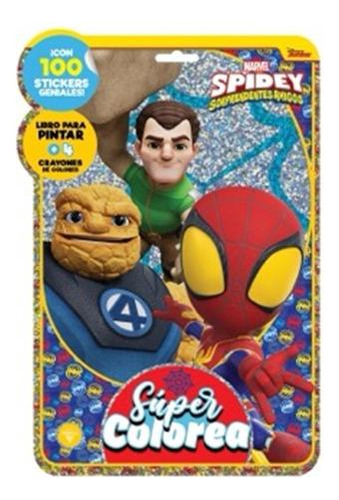 Spidey & Friends - Flow Pack Super Colorea + 100 Stickers, De No Aplica. Editorial Vértice En Español