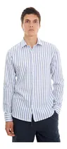 Comprar Camisa Rayada Para Hombre De Manga Larga Ibiza Airborn