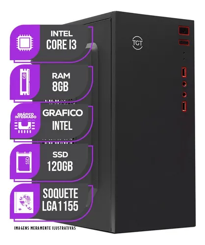 Pc Computador Mancer, Intel I3, 8gb Ddr3, Ssd 120gb Pc Computador Mancer, Intel I3, 8gb Ddr3, Ssd 120gb