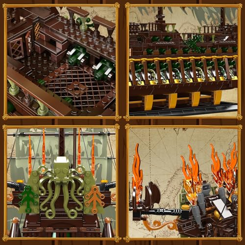 Jmbricklayer Juego De Construcción De Barcos Piratas Para