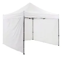 Comprar Gazebo Blanco Plegable Refozado 3x3 Con 3 Paredes Blancas