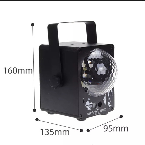 Mini Bola Disco Laser Light Proyector Rgb Luces De Fiesta