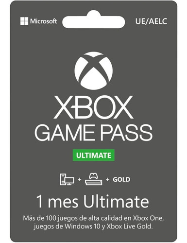 Imagen 1 de 1 de Xbox Game Pass Ultimate  1 Mes De Suscripción Trial