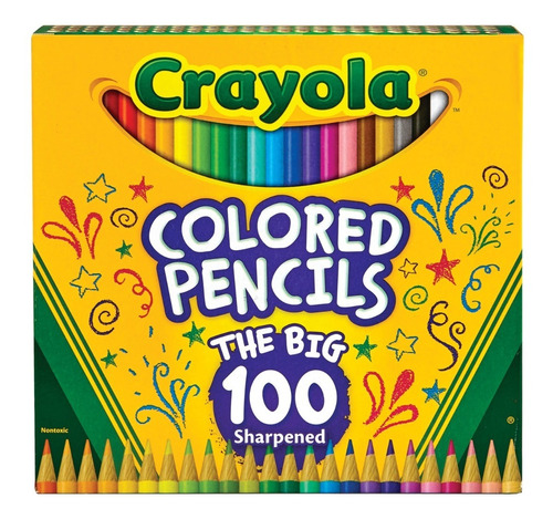 Colores Crayola Lapices De 100 Unidades