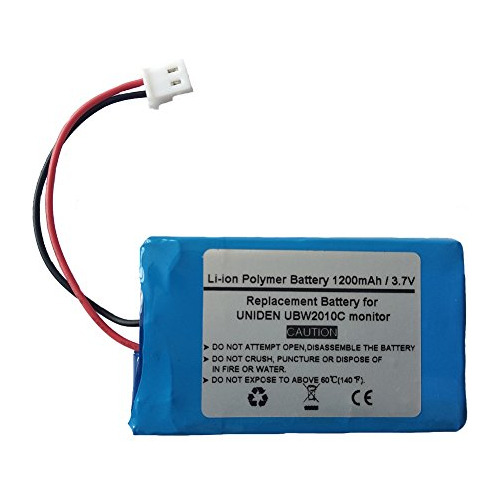 Batería De Repuesto De 1200mah / 3.7v Para Monitor Uniden Ub