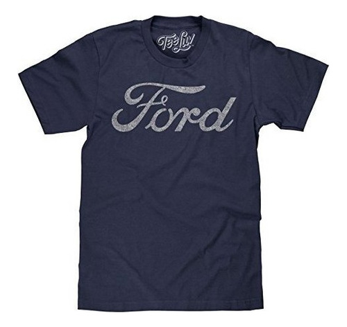 Tee Luv Ford Signature Shirt Distressed Ford Logo Camiseta