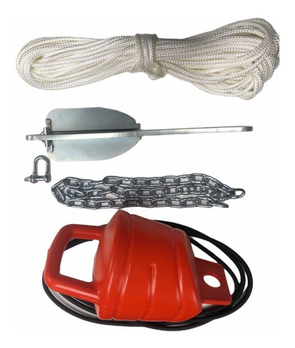 Kit De Fondeo Para Kayak Con Ancla Tipo Danforth 1.5kg