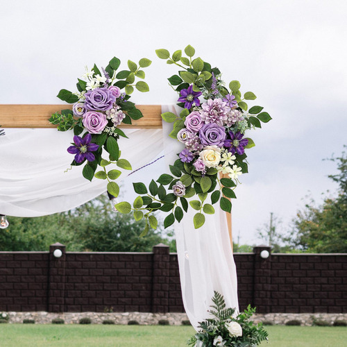 2x Conjunto De Flores De Arco De Boda Arco De Boda Arreglos