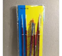 Comprar Set De 5 Pinceles Artísticos Surtidos Sj-18