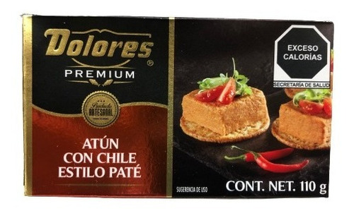 Atún Dolores Premium Estilo Paté Con Chile 110g Pack 3 Pzas