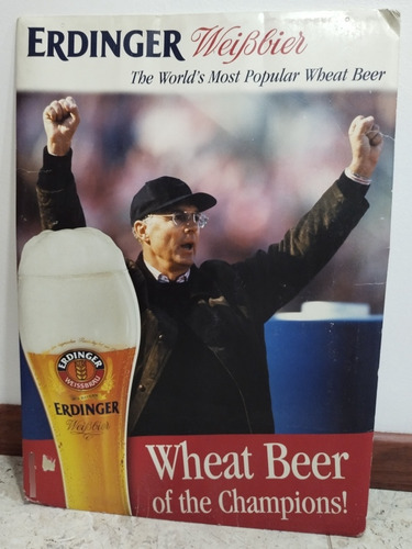 Poster Clásico De Cerveza Erdinger Weibbier 