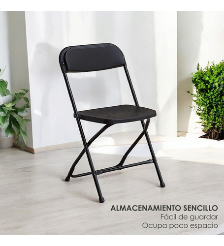Set 10 Sillas Plegables Plástico Para Eventos Resistentes