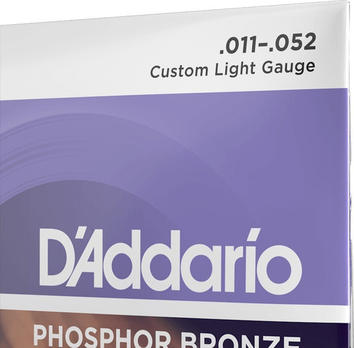 Daddario Acustica 011 Ej26 Phosphor Bronze 011-052
