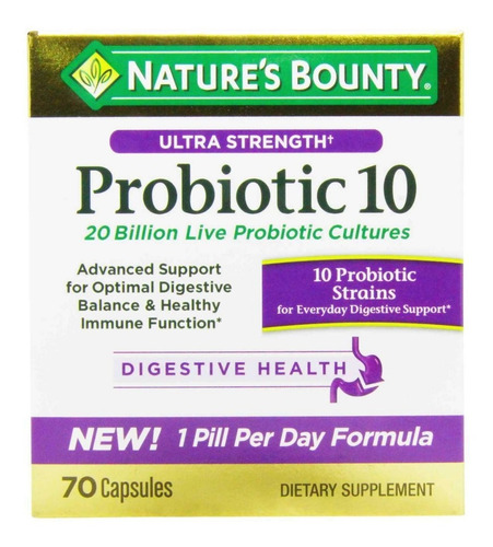 Nature's Bounty Probiotic 10 Ultra Strength 70 Caps (usa)