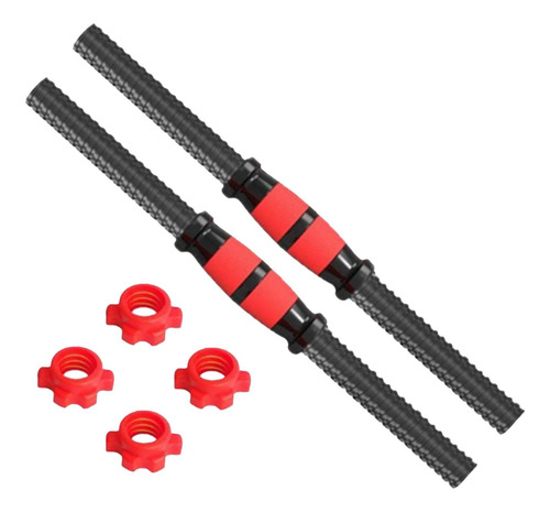 2 Pçs Haltere Haste Barra Barra Antiderrapante Aperto 35cm