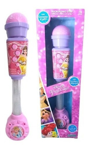 Microfono Star Princesas Luz Sonido Disney Original Ditoys 