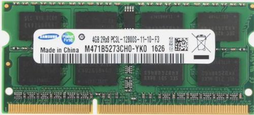 Memória Samsung Pc3l-12800s 4gb 2rx8 M471b5273ch0-yk0 (Usado)