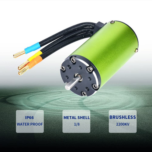 Motor Brushless 4070 2200kv 4 Polos Impermeable 1/8 Alto Tor
