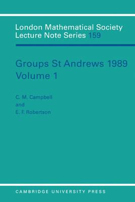 Libro Groups St Andrews 1989: Volume 1 - C. M. Campbell