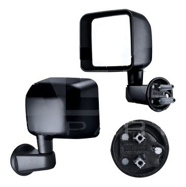 Imagen 1 de 1 de Espejo Jeep Wrangler 2007 A 2018 Manual Negro X-s/freedmom/x