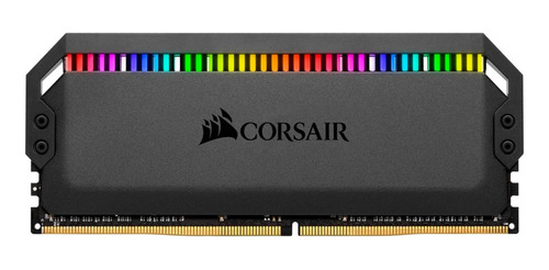 Imagen 1 de 3 de Memoria RAM Dominator Platinum RGB color negro  16GB 2 Corsair CMT16GX4M2C3200C16
