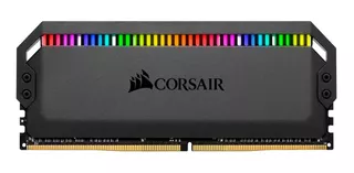 Memoria RAM Dominator Platinum RGB color negro 16GB 2 Corsair CMT16GX4M2C3200C16