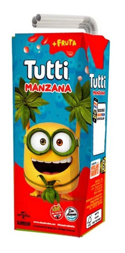 Jugo De Manzana Tutti 200cc Sin Azucar Agregada X 12 U.