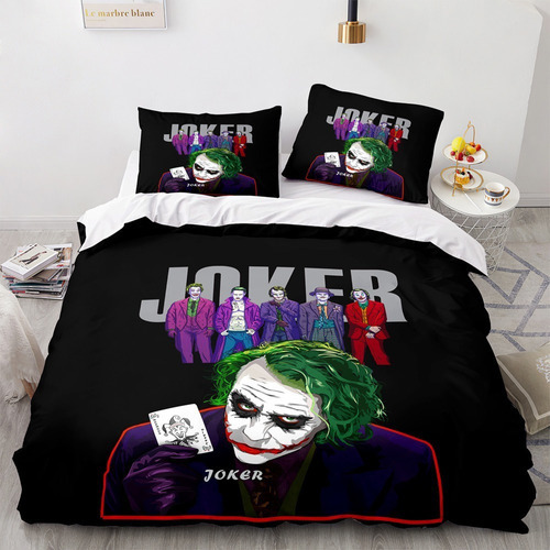 Juego De Ropa De Cama Joker, Individual, Funda De Edredón 0