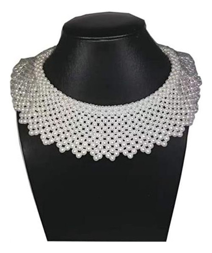 Collar Falso De Perlas Falsas Collar Tipo Babero Collar Garg