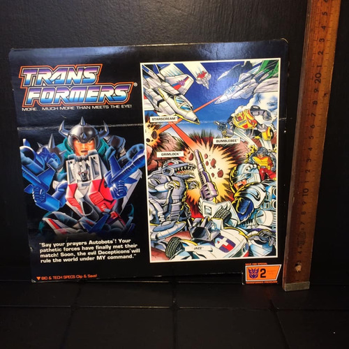Transformers G1 Años 80s Solo Parte De La Caja.