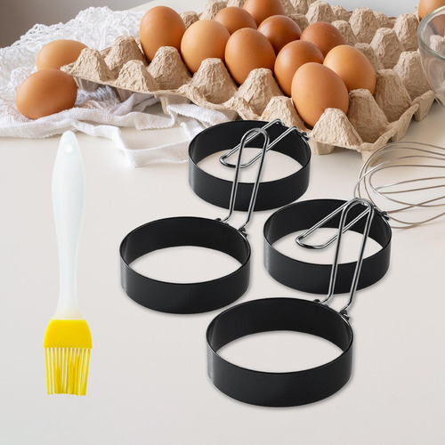 4x Anéis De Fritura De Ovo, Frigideira Redonda De Omelete,