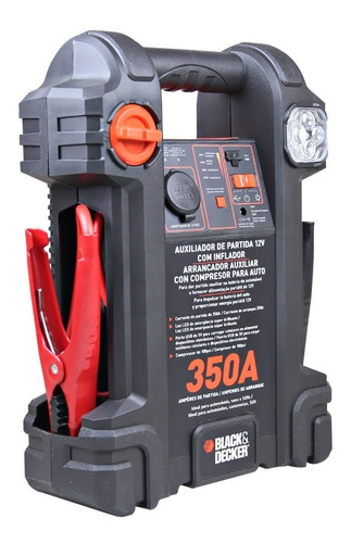 Auxiliar De Partida Arrancador Portatil 350a Black Decker