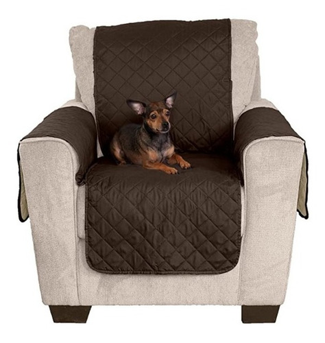 Imagen 4 de 7 de Pack 2 Funda Sofá Protección Pelo Manchas Mascota Reversible